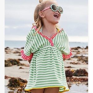Matilda Jane Green Stipe Freestyle Swim Cover-Up